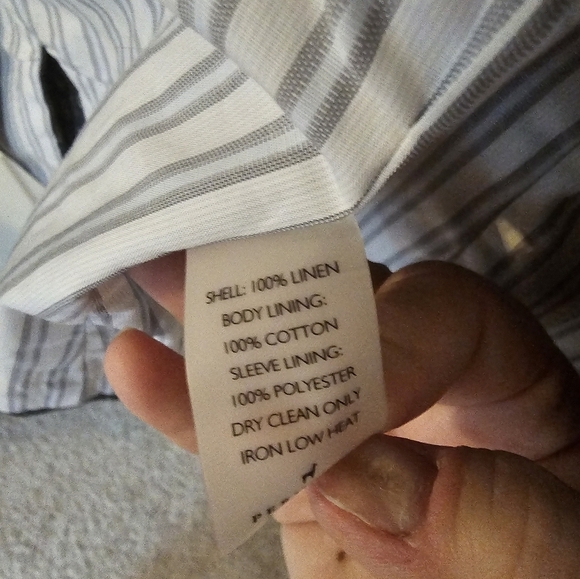 Peruvian Connection NWT Classic Kamala 100% Linen Blazer Size 4 - Picture 5 of 9